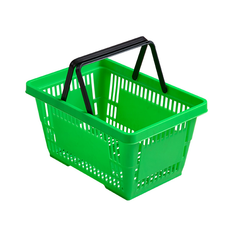 Cesta de compras portátil liviana — Modelo de gran capacidad para supermercados y tiendas